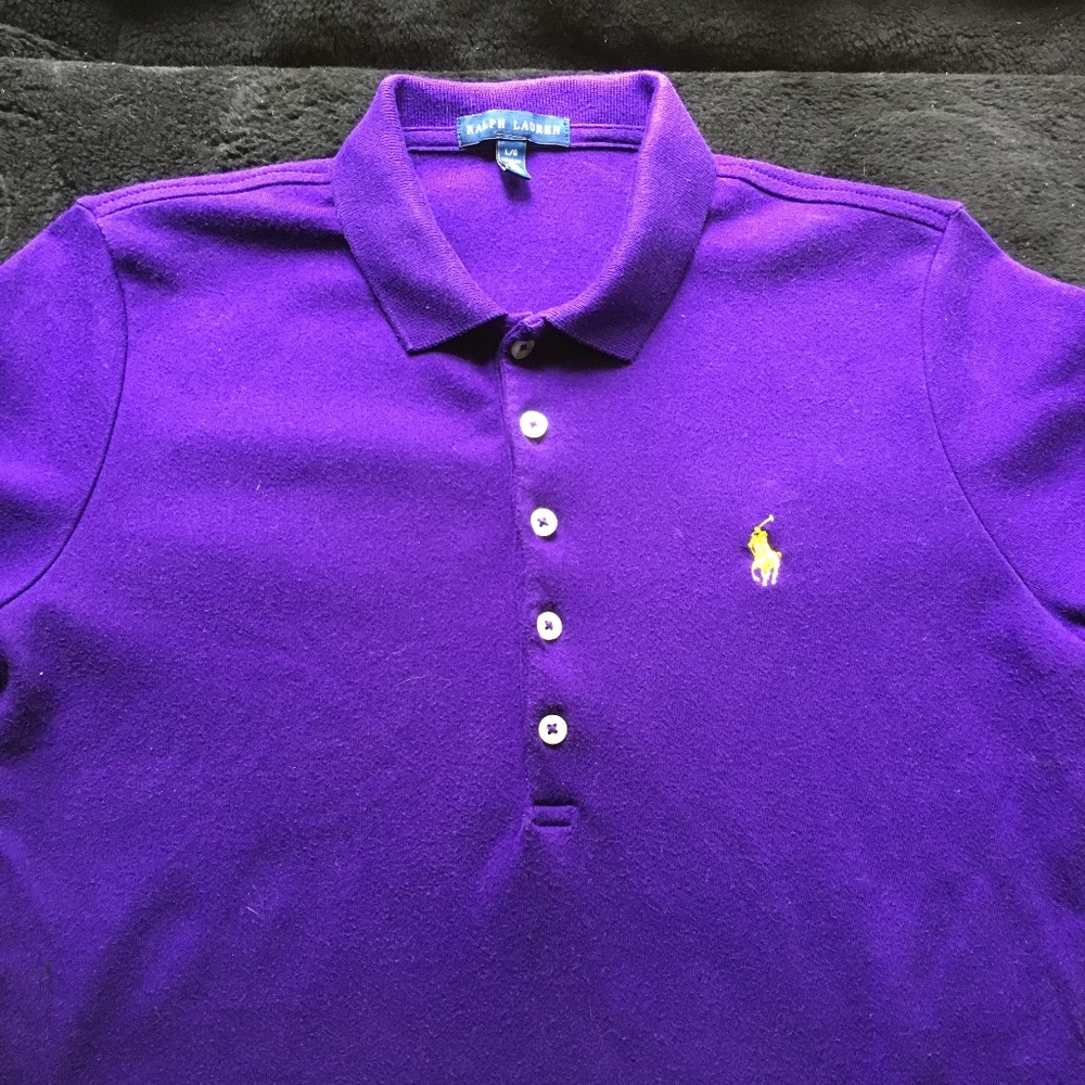 Polo Ralph Lauren Ladie's Purple Short Sleeve Polo